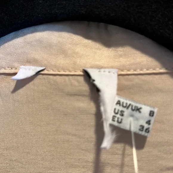 Princess Polly Oversized‎ Tie Front Shirt *New - Picture 6 of 8